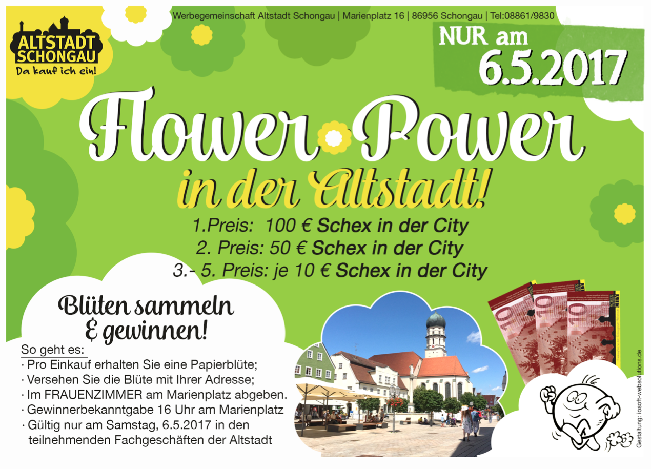 Flowerpower in der Schongauer Altstadt